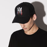 Amiri Hat Peaked Cap Sunshade Beach Casual Hat Adjustable Metal Lock Baseball Cap